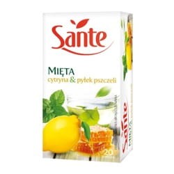Sante Herbata Mięta z Cytryną i Pyłkiem 20 TB 36g