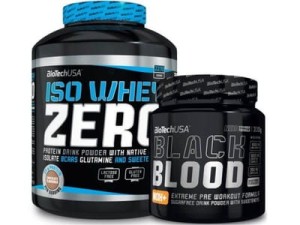 BioTech USA Iso Whey Zero 2270g+Black Blood Nox+ 330g gratis